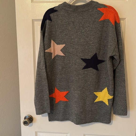 grey multicolored star sweater - Picture 3 of 3